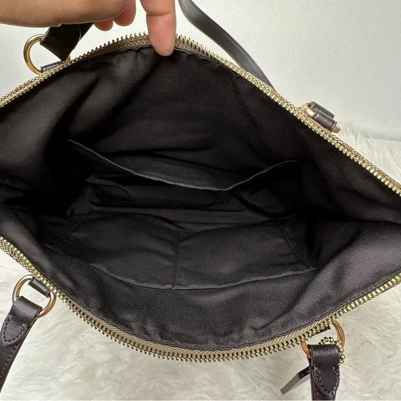 Coach Women’s Signature Zip Top Tope Bag - Picture 6 of 9